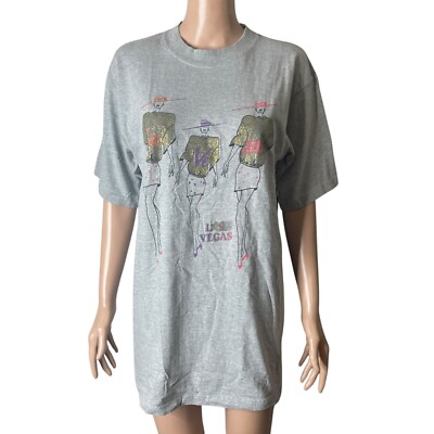 Rara Vintage 80s fashion Las Vegas tourist T-shirt Womens Large champ gear