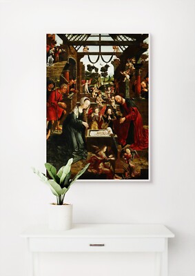 Jacob Cornelisz. van Oostsanen: Krippe. Fine Art Giclée Museum Geschenk Druck