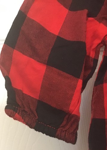 Baby Gap Buffalo kariertes Rüschen rot schwarz Kleid 0-3, 3-6 Monate neu Urlaub - Bild 4 von 7