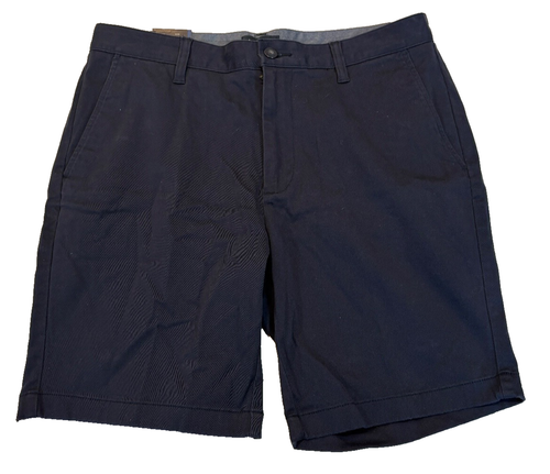 NWT Nautica Deck Shorts 33 W 8.5 L Classic Fit Stretch Navy Blue