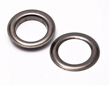 Drape Gun Metal Black Fabric Grommets Eyelets 12 Inner Diameter 40 mm Lot Sets
