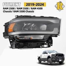 For 2019-2024 Ram 2500 3500 Headlight Full LED w/ Reflector Right 20 21 22 23