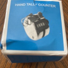 Hand Tally Counter, Handheld 4 Digit Lap Counter, Manual Mechanical Clicker HO