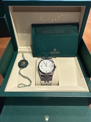 2026 Rolex Land Dweller 40mm 127334 Stainless Steel Jubilee White Dial Unworn