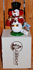 Christian Ulbricht Räuchermann limitiert Schneemann mit Trommel 23,5cm OVP