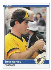 1984 Fleer Baseball Steve Garvey Card #300 San Diego Padres