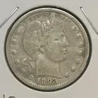 U.S. Barber Quarter F/VF 1893