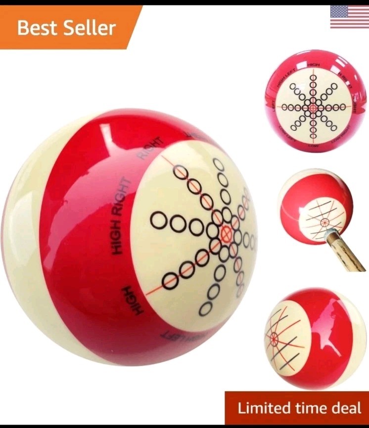 Impact-Resistant Pool Training Cue Ball - Ideal for Beginner to Advanced Players