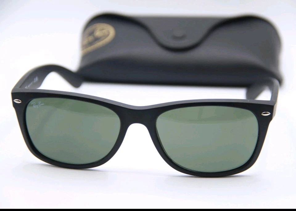 NUEVAS GAFAS DE SOL RAY-BAN RB 2132 622 WAYFARER NEGRAS AUTÉNTICAS 58-18 Foto 3 de 4