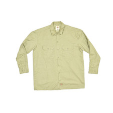 Dickies Men's Regular Size L Beige Long Sleeve Work Shirt Uniform