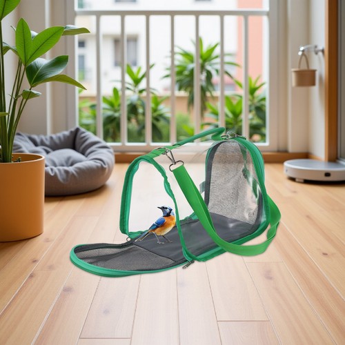 Small Bird Cage Travel Carrier for Birds Parakeet Pet Carry Cages - Picture 9 of 12