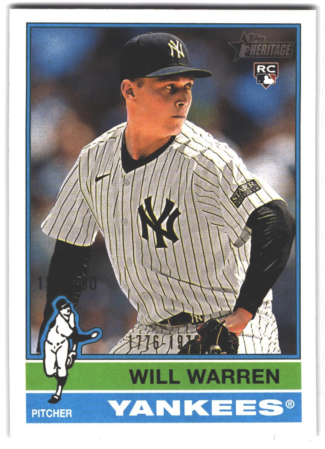 2025 Topps Heritage #281 Will Warren Bicentennial #/200
