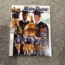 1983 Notre Dame Football Media Guide - Mark Bavaro Mike Golic Steve Beuerlein