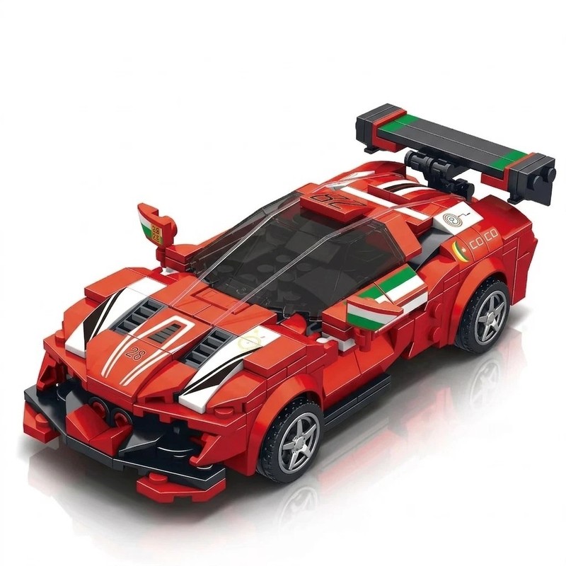 MOC Car Ferrari 2in1 Robot Mecha Building Block Model Kit Toy Gift 414 Pcs
