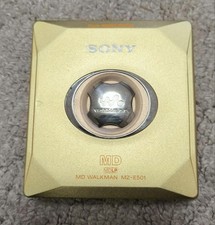 SONY MD Walkman MZ-E501 Yellow Super Rare Mini Disc Player Working Condition