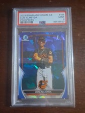 PSA 9 2023 1st Bowman Chrome Sapphire Luis Almeyda Rookie RC SP Orioles 🔥