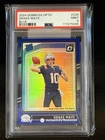 2024 Panini DonRuss Optic #229 Drake Maye Rated Rookie Blue Prism /199 PSA 9 RC