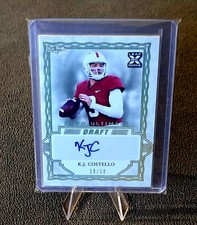 2020 Leaf Ultimate Draft K.J. Costello BA-KJC Gold Holo Auto #d 10/10 RC 