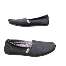 BOBS Skechers Memory Foam Womens Black Plush Peace Love Casual Comfort Shoes 8.5