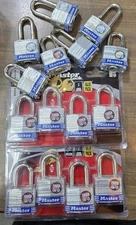 Master Lock 3QLD 4-Pack Zinc Plated Steel Locks. 