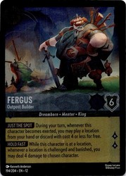 Fergus - Outpost Builder 194/204 Wilds Unknown Cold Foil Super Rare Disney Lorcana