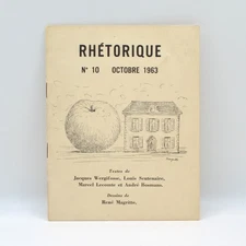 Rhétorique No.10, Octobre 1963, René Magritte, Louise Scutenaire, Surrealism Art