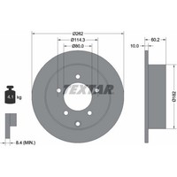 2X Textar 92227403 Bremsscheibe FüR Mitsubishi Lancer CY A CZ A CX A CS A CT A