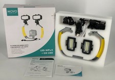 Movo XL Underwater Scuba Diving Rig Bundle w/ 2 Waterproof LED Lights for GoPro