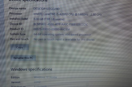 Dell Inspiron 17 5737 17" Laptop i5-4200U 1.6GHZ 8GB RAM 1TB HD DVD HDMI W10H - Picture 3 of 19