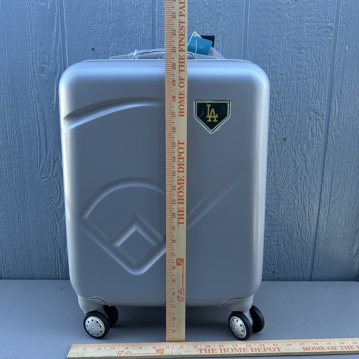 New Los Angeles Dodgers Carry-on Luggage Silver Baseball Suitcase