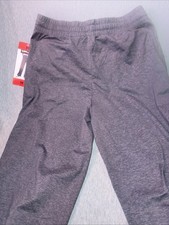 NEW Kirkland Signature Women's M Gray/ Purple Pintuck Pants Wide Leg