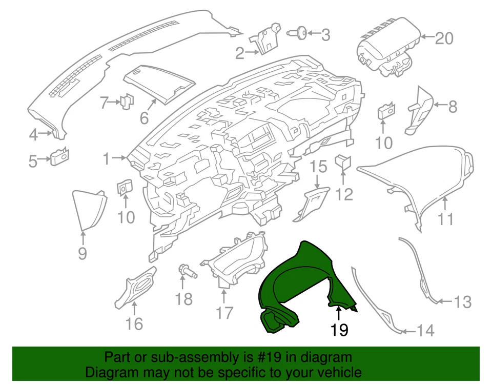 Panel Cluster Original Ford FA1Z-58044F58-BH Foto 2 de 2