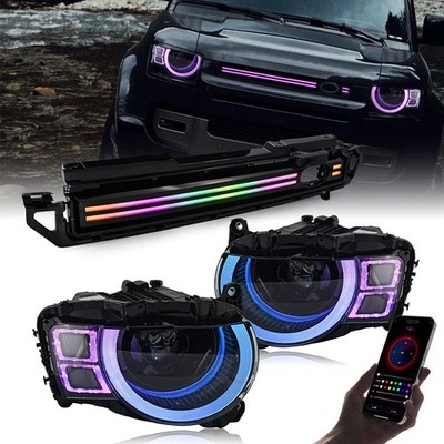 LED Headlights Assembly for 2020-2025 Land Rover Defender Front Lamp Sequential