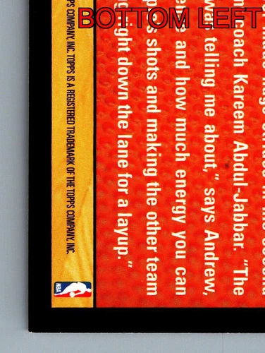 Andrew Bynum Center Los Angeles Lakers Topps 2007 Card 78 Sports Memorabilia - Picture 10 of 12