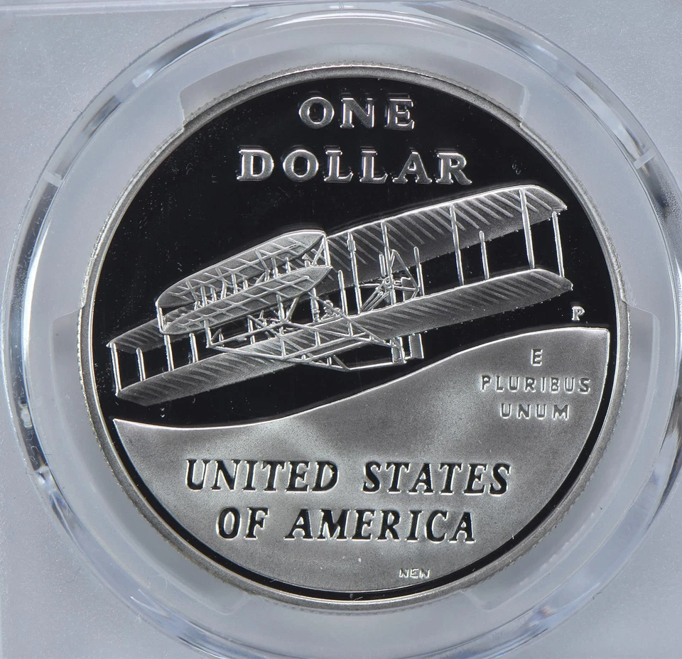 2003-P First Flight Commemorative Dollar PR69 DCAM PCGS Blue Label *4707 - Image 4 of 4