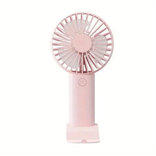 Mini USB Charging Handheld Fan Desktop Small Fan with Mobile Phone Holder Portab