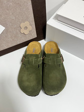 New Birkenstock Boston Synthetic Suede Sandals Unisex Narrow Fit EU 35-45 Stock