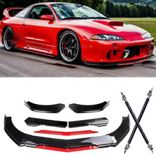 Front Bumper Lip Splitter Lower Spoiler Body Blackred For Mitsubishi Eclipse Front Bumper Lip Splitter Lower Spoiler Body Blackred For Mitsubishi Eclipse