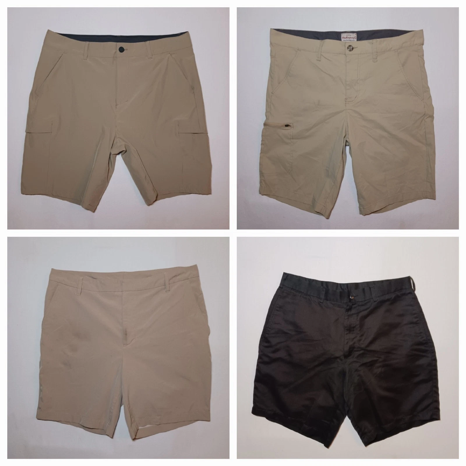 Mens Performance Trail Shorts Size 36 Lot 4 32 Cool Roundtree Weatherproof...