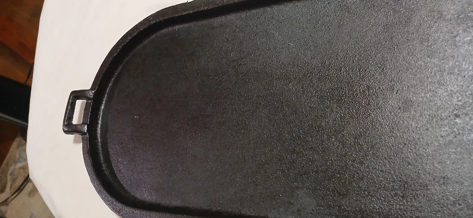 Vintage Sultana Cast Iron Long Griddle/Platter Hecho En Mexico 9"x20" - Image 3 of 4