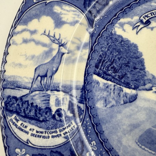 Vintage Adams Mohawk Trail, Mass. Plate Old English Staffordshire Ware - Picture 7 of 9
