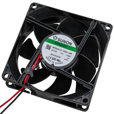 Lüfter 12V DC 1,44W 80x80x25mm 69,9m³/h 3200U/Min 69,9m³/h Sunon MF80251V11000UA