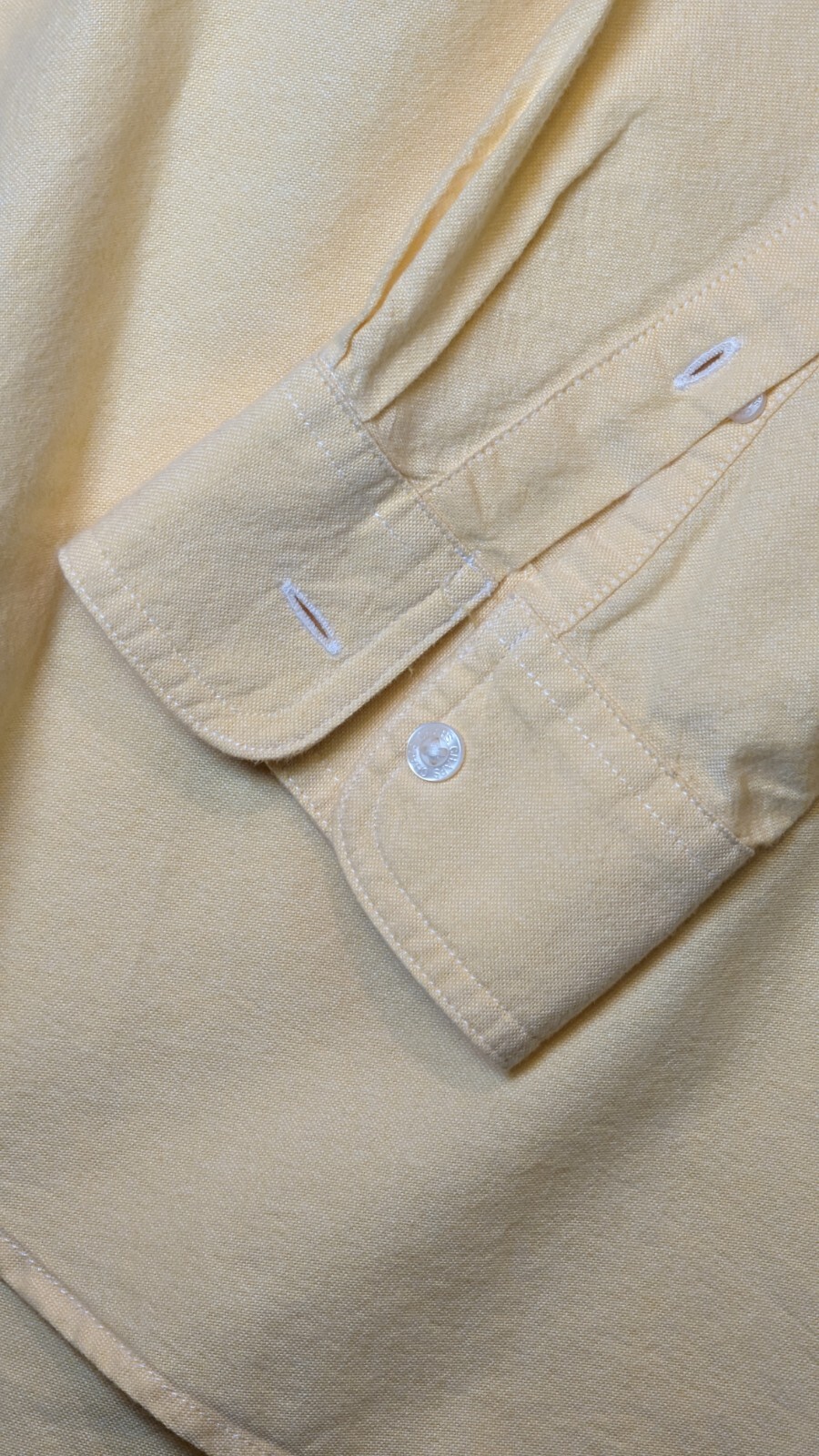 Chaps Solid Yellow 100% Cotton Large Long Sleeve … - image 6