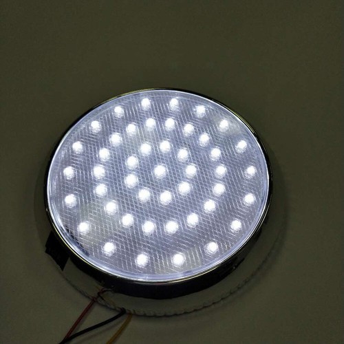 sale Car Interior Light DC12V 46LEDs Dome Roof Ceiling Interior Lamp silver - Picture 7 of 12