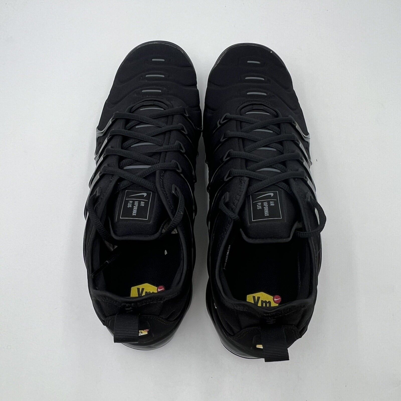 Nike Men's Sz 13 Air Vapormax Plus Black Dark Grey Athletic Sneakers 924453 004
