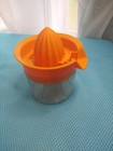 Vintage Chefmate Citrus Juicer ORANGE Top with Glass Collecting Bowl