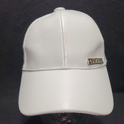 BEBE Women Gray Leather Baseball Cap By BERSERK SHIRE Fashions NWT BEBE AUTHENTIC Womens Gray Leather Baseball Cap Hat  main image 4