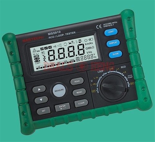 ONE New MASTECH Circuit Breaker RCD Loop Tester Meter MS5910 - Picture 4 of 4