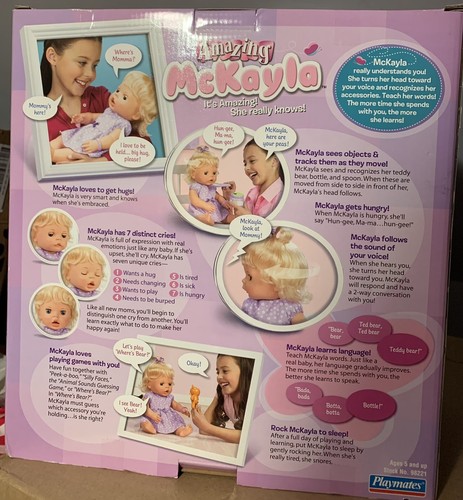 AMAZING MCKAYLA DOLL I LISTEN,SPEAK,SEE,HEAR & LEARN SHE REALLY KNOWS RARE CUTE - Picture 8 of 9