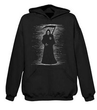 Image of GRIM REAPER HOODIE - Skeleton Skull Halloween Goth Gothic T-Shirt